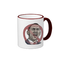 Nobama Anti Obama Circle Slash Gear Mug