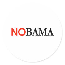 NOBAMA / ANTI-OBAMA - Customized stickers