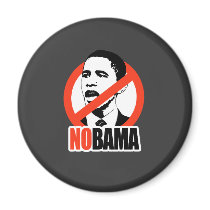 NOBAMA / ANTI-OBAMA T-SHIRT magnets