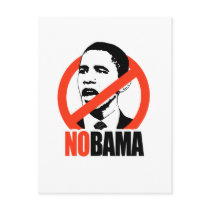 NOBAMA / ANTI-OBAMA T-SHIRT postcards