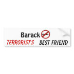 nobama, Barack, Terrorist's , Best Friend Bumper Sticker