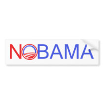 Nobama Bumper Sticker bumper stickers by mccain_palin Nobama Bumper Sticker bumper stickers