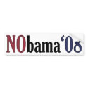 NObama Bumper Sticker bumper stickers