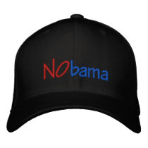 NObama Hat embroidered hats by jhimages NObama Hat embroidered hats