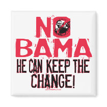 Nobama Keep the Change Fridge Magnet