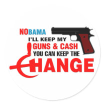 Nobama - Keep The Change! stickers