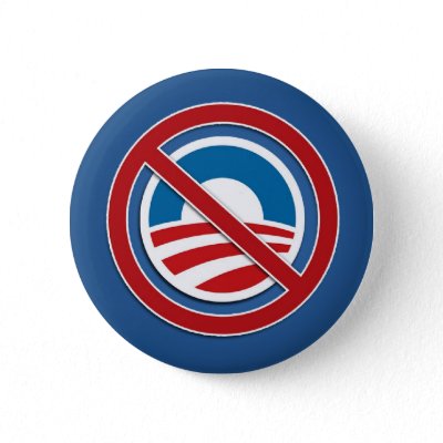 Nobama logo - Anti Obama Pins