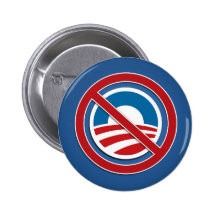 Nobama logo - Anti Obama Pins