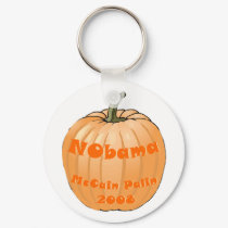 NObama McCain Palin 2008 Jack-o-lantern Halloween keychains by jhimages NObama McCain Palin 2008 Jack-o-lantern Halloween keychains