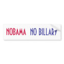 NOBAMA, NO BILLARY bumper sticker bumper stickers by melodyrae67 NOBAMA, NO BILLARY bumper sticker bumper stickers