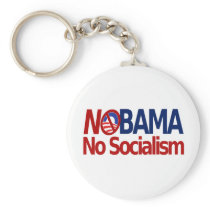 NOBAMA no socialism Key Chains