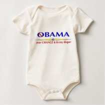 Nobama Obama Your Change is in my diaper t-shirts