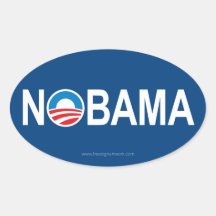 NOBAMA OVAL STICKER