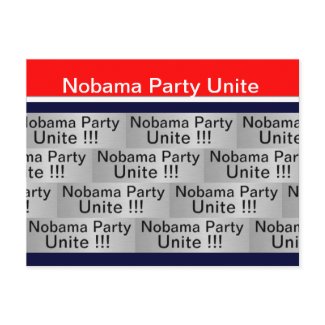Nobama Party Unite zazzle_postcard