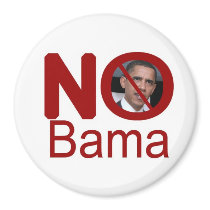 NoBama Round Magnet