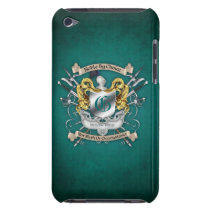 Noble by Choice Monogram Sword Crest Teal Case iPod Touch Cases