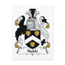 Noble Family Crest postcards by coatsofarms Noble Family Crest postcards