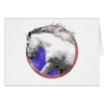 NOBLE HORSE GREETING CARD
