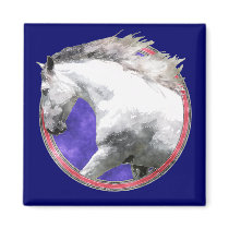 NOBLE HORSE REFRIGERATOR MAGNETS