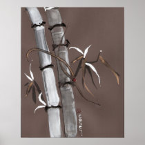 Noble Snow Spirit like Bamboo Posters