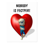 Nobody is fectper! postcard