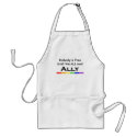 Nobody is Free Ally Aproon aprons by PrideDEPOT Nobody is Free Ally Aproon aprons