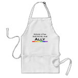 Nobody is Free Ally Aproon aprons