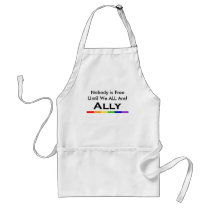 Nobody is Free Ally Aproon aprons