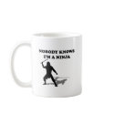Nobody Knows I'm A Ninja mugs