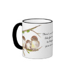 Nobody Like Family Quote, Cute Bird Sparrow Mug