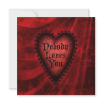 Nobody Loves You Square Invitation