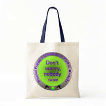 Nobody Saw Flyball Tote bags
