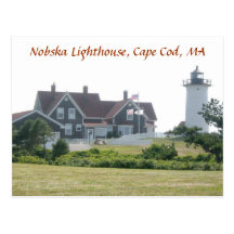 Nobska Lighthouse, Cape Cod, MA Postcard #1