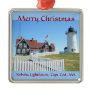 Nobska Lighthouse Merry Christmas Ornament