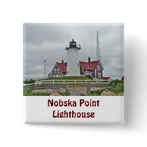 Nobska Point Lighthouse Series Pinback Buttons