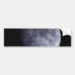 Noche de la luna etiqueta de parachoque