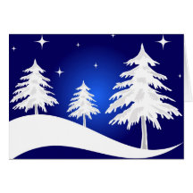 Noche de navidad - tarjeta