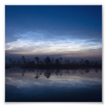 Noctilucent Clouds Soomaa National Park Estonia Photograph