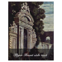 Nocturnal Duel At A Gate By Schwind Moritz Von Full Color Flyer