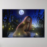 Nocturnal swim (horizontal) posters
