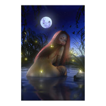 Nocturnal swim (vertical) posters by jesped Nocturnal swim (vertical) posters