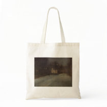 Nocturne in grey and gold by Whistler Tote Bags