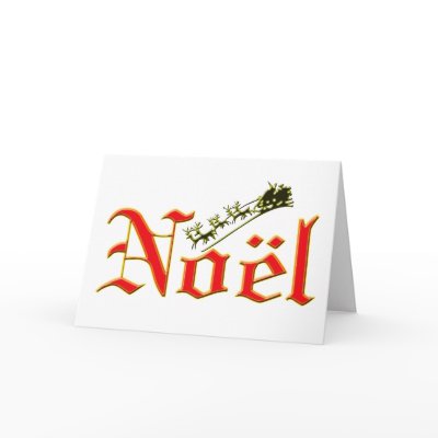 Noel and Santa Christmas Card by holidaytime