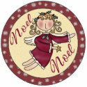Noel Angel Christmas Tree Ornament photo sculptures