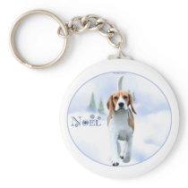 Noel Beagle Keychain