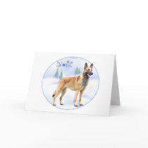Noel Belgian Malinois Greeting Cards