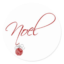 Noel Christmas Ball Customizable Holiday Stickers by TDSwhite Noel Christmas Ball Customizable Holiday Stickers