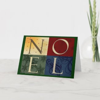NOEL Christmas Card card