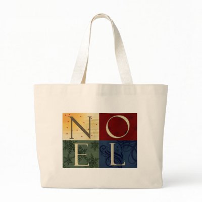 NOEL Christmas Shopping Gift Bag by aslentz