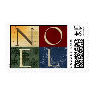 NOEL Christmas Stamp by aslentz